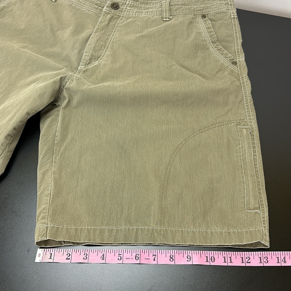 Kuhl Ramblr Green Cargo Shorts Sz 40 Outdoor Hiking Zip Pockets Utility … - Picture 13 of 14